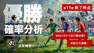 【数字でJ1】百年構想リーグ第11節・WESTの2〜7位が勝点差3！世紀の大混戦！