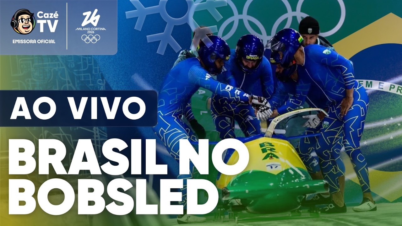 AO VIVO: BRASIL NO BOBSLED 4-MAN | OLIMPÍADAS DE INVERNO 2026
