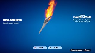 How To Get Flame of Victory Pickaxe NOW FREE In Fortnite! (Flame of Victory Harvesting Tool)
