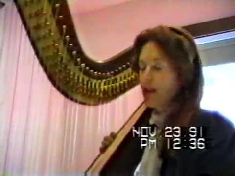 Harpist Kathy Ross in Roseburg, Oregon in 1993 VTS 01 1