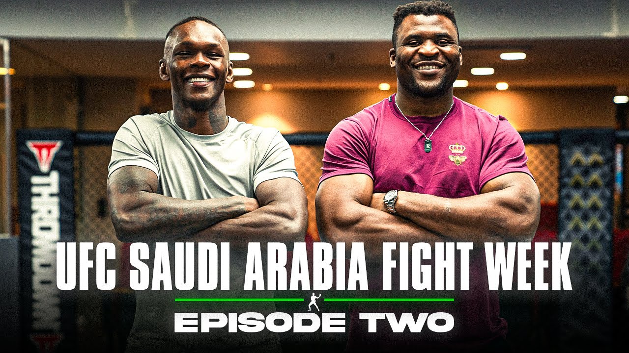 Francis Ngannou Shows Up To Support Israel Adesanya During Fight Week | UFC Saudi Arabia