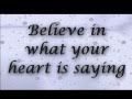 Believe Josh Groban Lyrics Video 