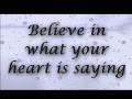 Believe Josh Groban Lyrics Video 