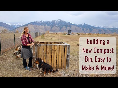 5 Minute, Less than $5 Compost Bin Build - Easy to Make and Move!