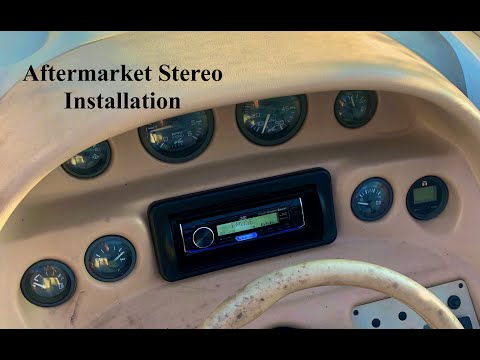 How I Installed Aftermarket Boat Stereo 1996 Sea Ray