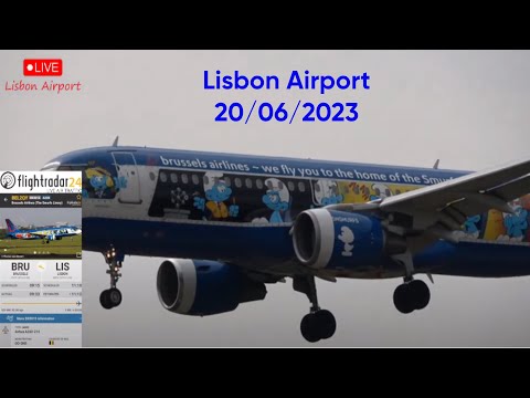 🔴LIVE Aeroporto de Lisboa + Flightradar24 + ATC