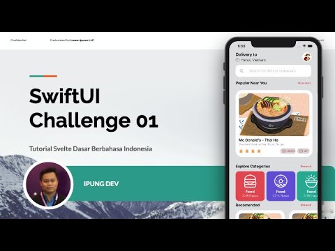 SwiftUI Complex UI Challenge from Random Design (Food Delivery App) Challenge 01