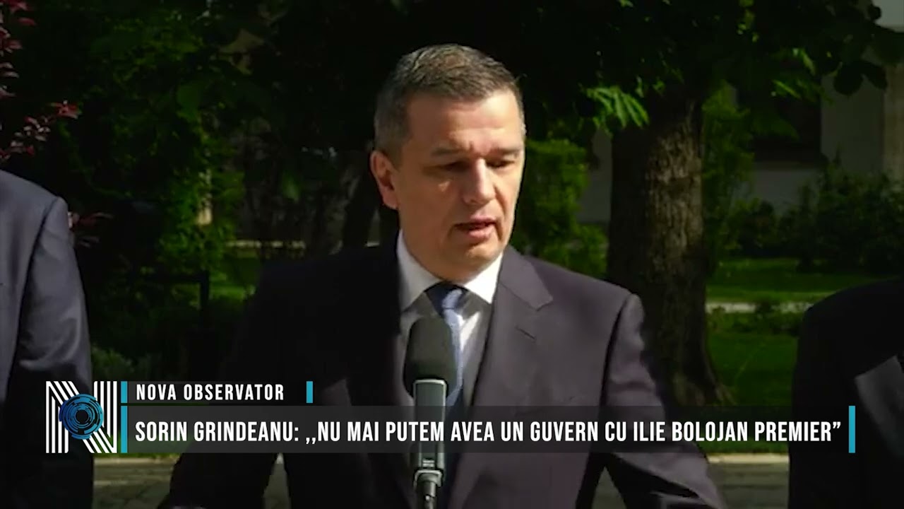 Sorin Grindeanu: ,,Nu mai putem avea un Guvern cu Ilie Bolojan premier”