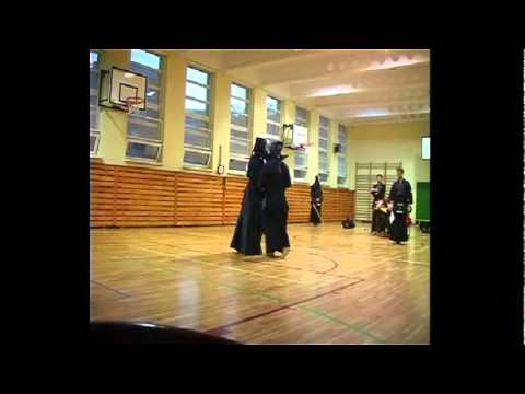 Warsaw Kendo League May 2012 - Lipiński (aka) vs. Piotrowski(Shiro)