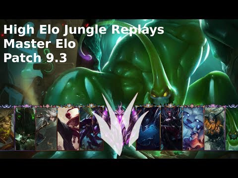 High Elo Jungle Replay | Zac | Master Elo | Patch 9.3 | (50)