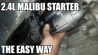 Replace Starter The Easy Way 2008-2012 Chevrolet Malibu 2.4 L