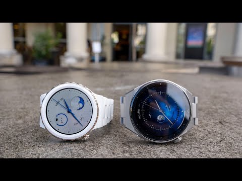 Huawei Watch GT 3 Pro 46 mm Titanium and 43 mm Ceramic unboxing and hands on