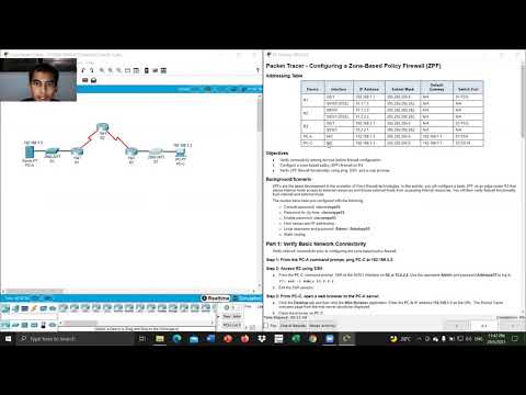 Packet Tracer - Configuring a Zone-Based Policy Firewall (ZPF)