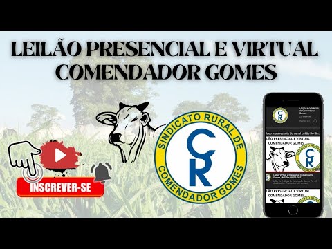 Leilão Presencial e Virtual Comendador Gomes - MG Dia 07/02/2024