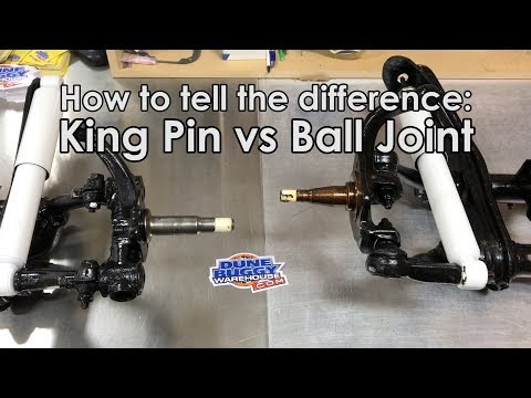 King Pin vs Ball Joint Front Suspension - How to tell the difference - Air-Cooled VW Tech Tips