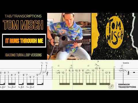 Tom Misch - It Runs Through Me (Giacomo Turra loop cover) inspired by Tomo just funky (Guitar TAB)