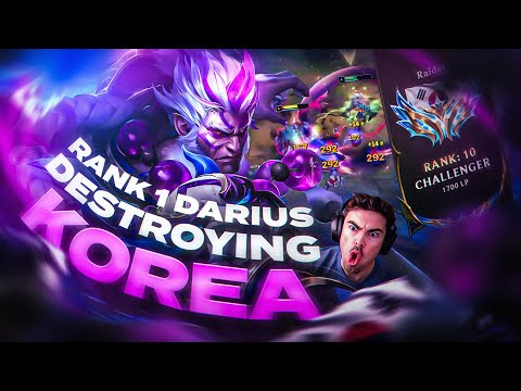 KOREA is TERRIFIED of this EUW DARIUS OTP... *1700LP RANK 10*