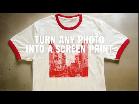 How To Turn Any Photo Into a Screen Print Using Halftones.
