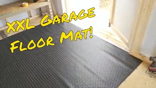 A HUGE Garage floor mat to protect the floor of my shed from oil spills and water damage!
