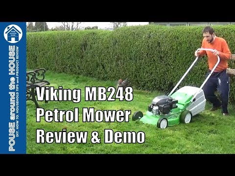 Viking MB 248 Petrol Mower Review, Demo and Assembly. Stihl petrol lawn mower. Video
