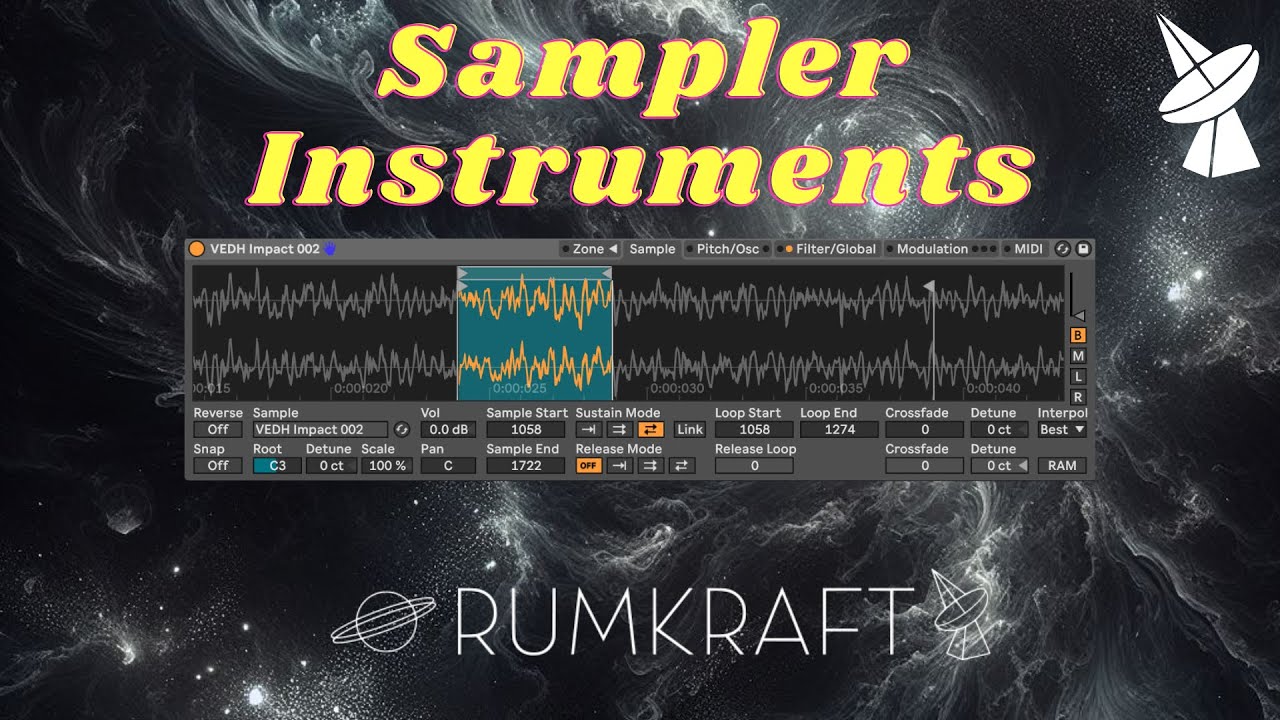 Make a Sampler Instrument from Any Sound in Ableton Live - Rumkraft music production tutorial video