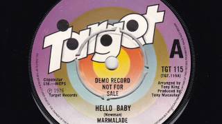 Marmalade   Hello Baby Targer Records 1976