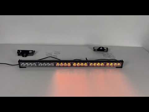 Синяя led балка 65см 24W стробоскоп мигалка под лобовое стекло - фото 1 - id-p3063481834