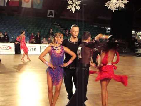 Daviis Geikins & Megija Grundberga .Baltic Grand Prix LA 2014