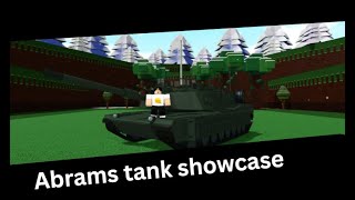 Abrams tank showcase