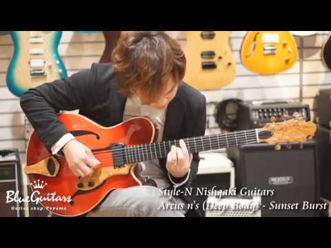 Blue Guitars - Style-N Nishgaki Guitars / Arcus n’s (Deep Body) – Sunset Burst