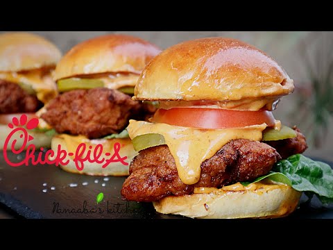 Chick Fil A fried chicken sandwich recipe || way better though 🤩