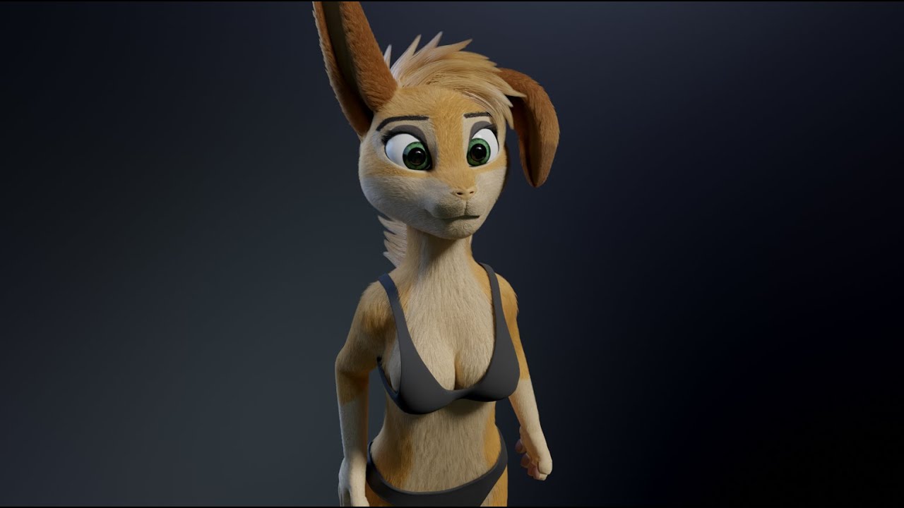 Alexa Anthro Rabbit 3D Model