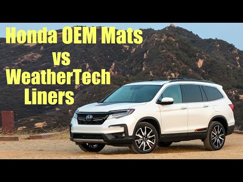 Honda Pilot OEM Mats VS WeatherTech Liners: Review. #Honda #Mats