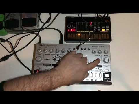 Behringer TD-3 & Korg Volca Beats - Techno Session 🔉👽🎵🎛🎚