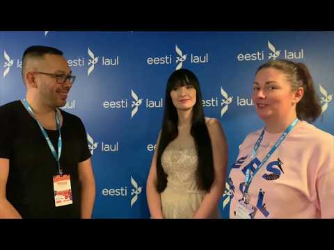 Sandra Nurmsalu - Soovide puu (Eesti Laul 2019) Interview after first rehearsal