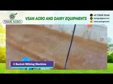 VSAN AGRO Four Bucket Milking Machine