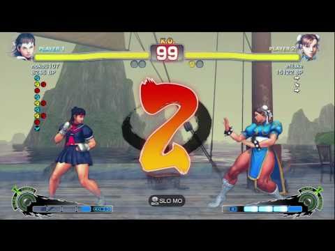 Uryo [Chun] vs noko3107 [Sakura] SSF4 Japanese Online Ranked Matches - TRUE-HD
