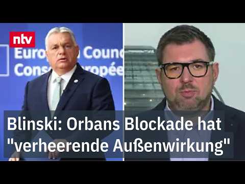 Blinski: Orbans Blockade hat "verheerende Außenwirkung" - Ungarn gegen Ukraine-Darlehen | ntv