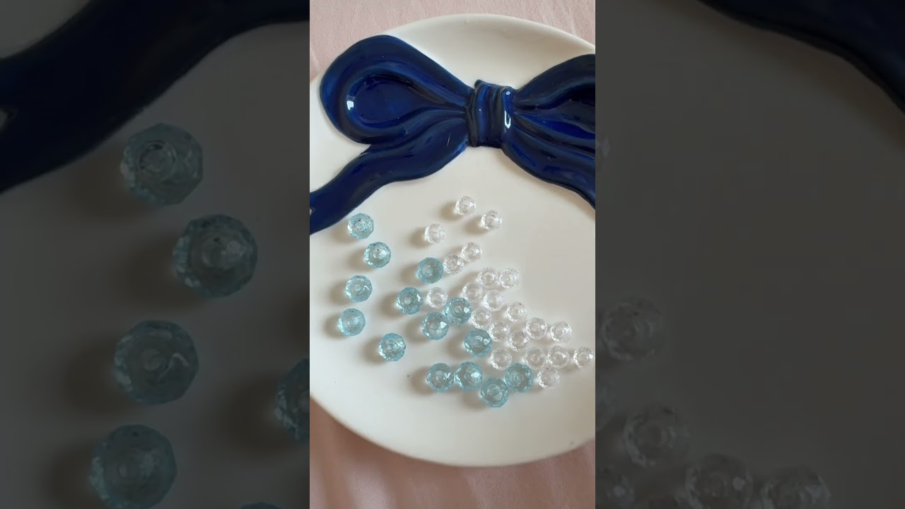 Handmade Blue & White Crystal Bracelet – Beachy & Chic! #beads #blessedbeadco #starfish #beach