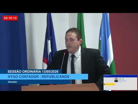  SESSÃO DIA 13/05/2026 – I PRONUNCIAMENTO DO VEREADOR HYGO CONTADOR