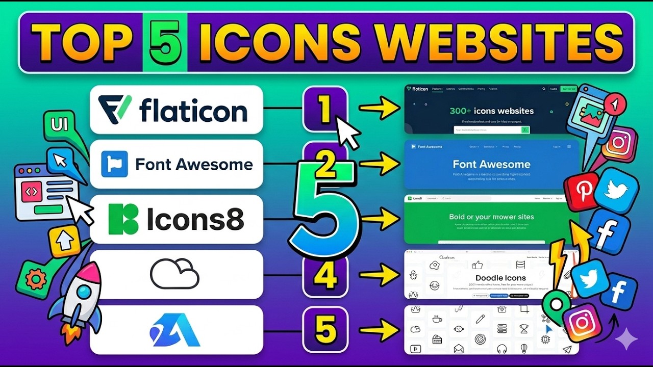 Top 5 Free Icon Websites You Should Use in 2026