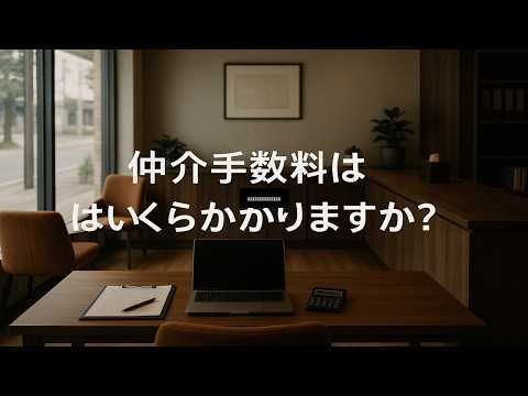 仲介手数料はいくらかかりますか?