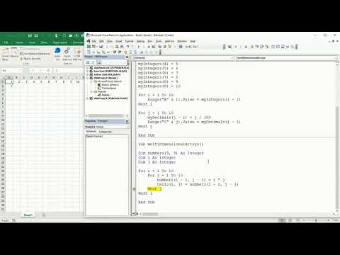 29 ENG VBA Excel   Working with multidimensional Arrays