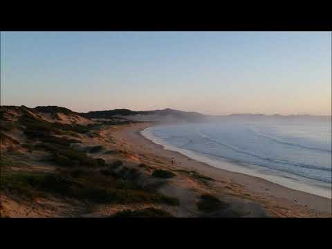 Sunset at Anna Bay with drone