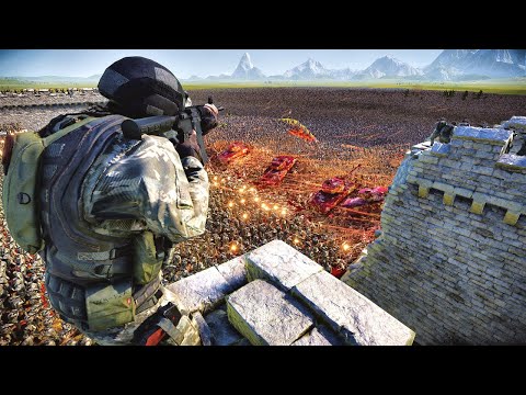 Modern Soldiers & Tanks Fortress VS 2 MILLION ZOMBIES - UEBS 2