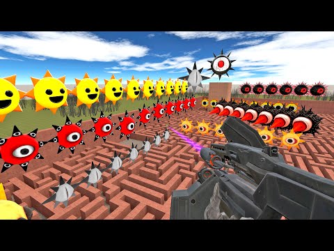 Sprunki Incredibox Mr Sun Family maze Gmod EP 5