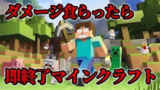 ダメージ食らったら即終了生配信【マインクラフト/マイクラ】#shorts