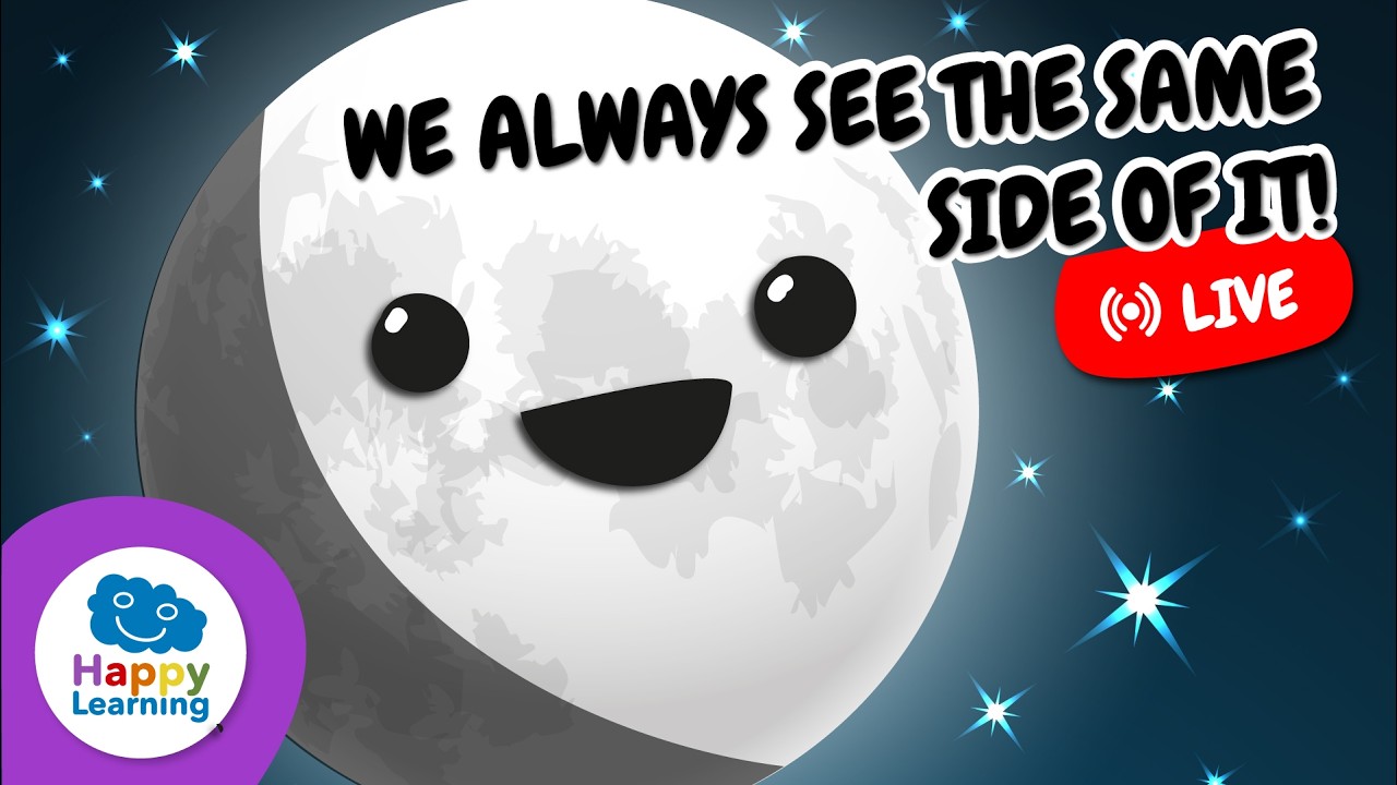 LIVE: 🌕 THE MOON | How much do we know? | Educational Videos for Kids @HappyLearningENG