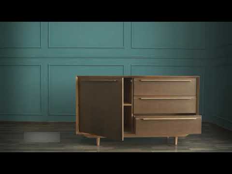 Комод Bruni (BR-02/print_1) с ящиками и дверцей в Стерлитамаке - видео 1