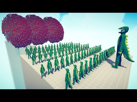 100x INDOMINUS REX + GIANT vs EVERY GOD - Totally Accurate Battle Simulator TABS